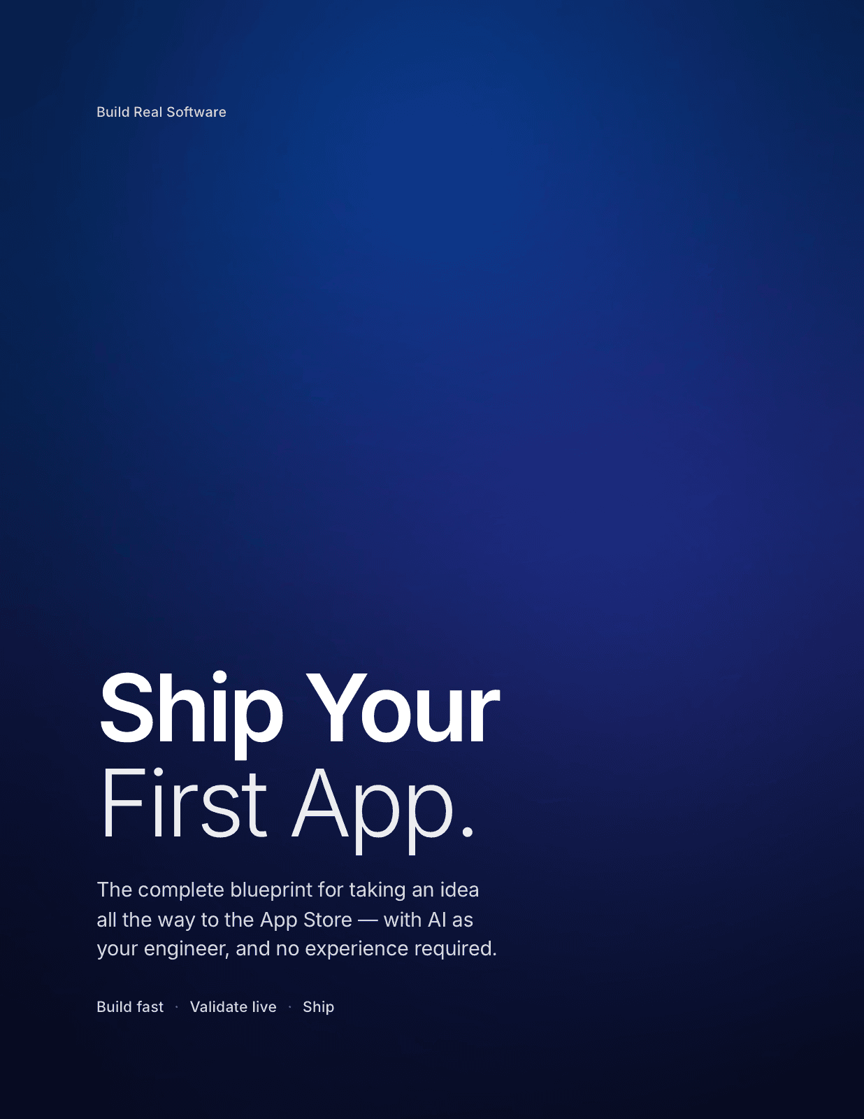The First App Blueprint